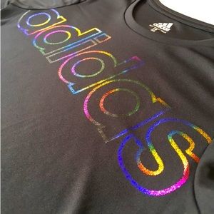 Black Adidas tee with logo